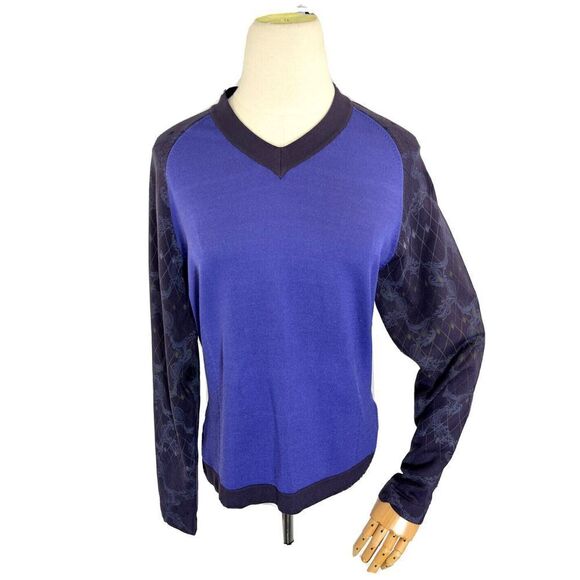 Nike Golf Womens Argyle Sweater DriFit Tour Performance Size Medium 8 10 - Picture 13 of 13